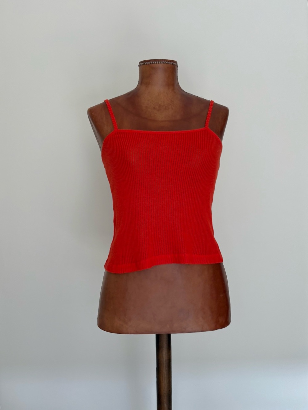 Brandy Melville Orange Red Ribbed Cami